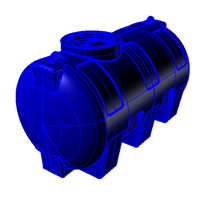 емкость пластиковая, бак для дизельного топлива, бочка для воды